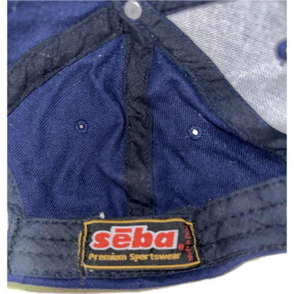 ESPN Adjustable Hat Cap Sports Network Unisex Blue White SEBA‎ Sportswear - Picture 6 of 6